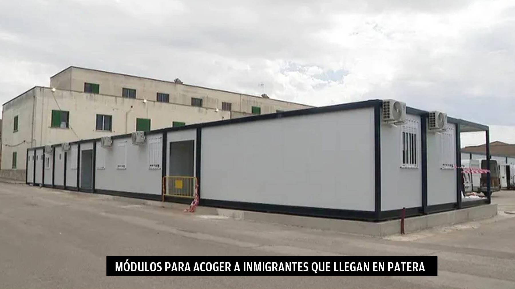 Módulos en Baleares para acoger a inmigrantes que llegan en patera.