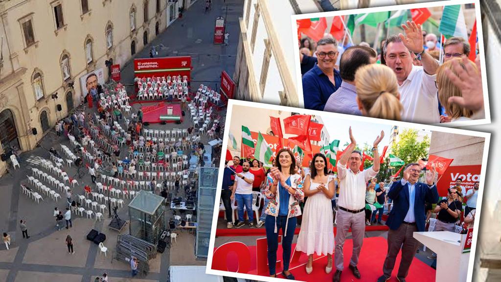 Así manipula el PSOE andaluz las imágenes de un acto para esconder un nuevo pinchazo.