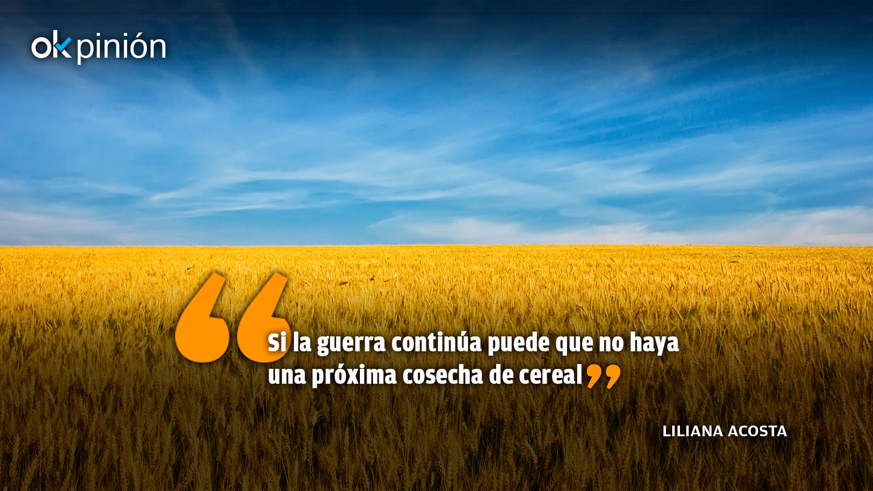 Crisis alimentaria por Ucrania: la extrema fragilidad humana