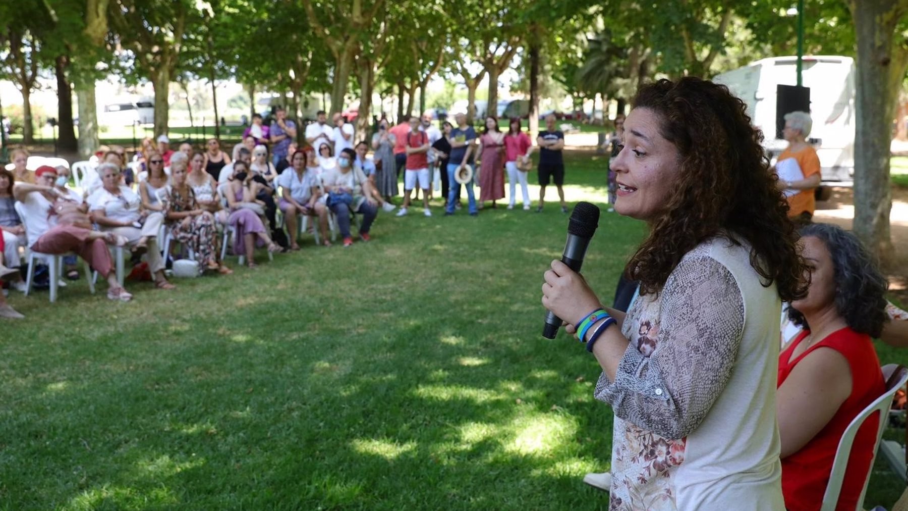 La candidata de ‘Por Andalucía’ a la Presidencia de la Junta, Inma Nieto.