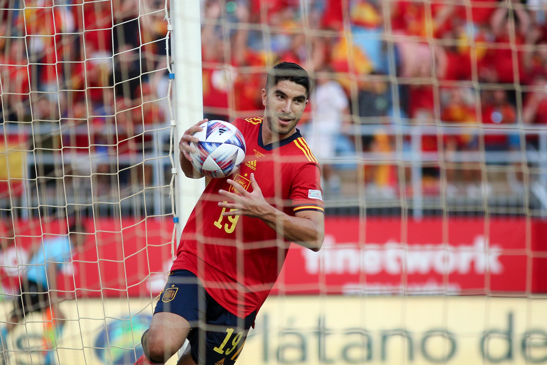 Carlos Soler, tras marcar el primer gol de España