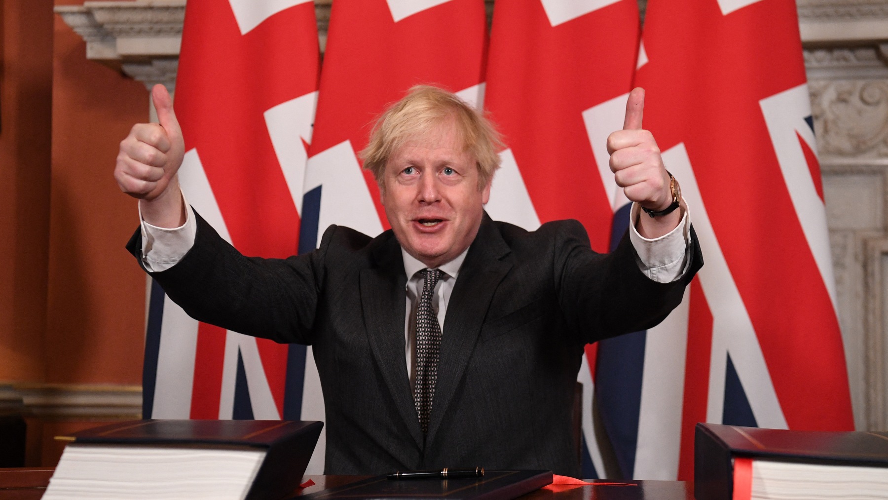 Boris Johnson en diciembre de 2020. (Foto: AFP).