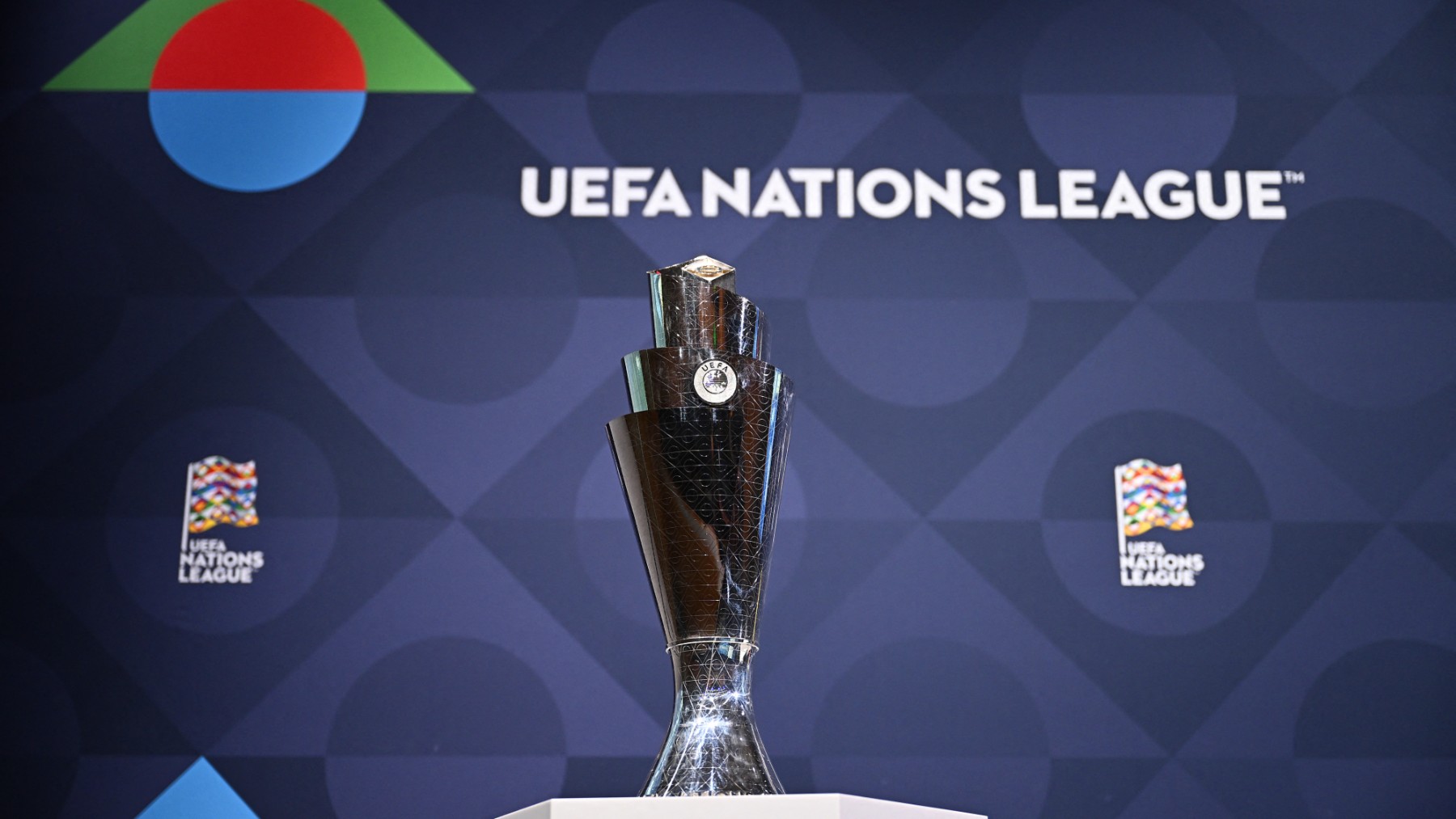 El trofeo de la UEFA Nations League. (AFP)