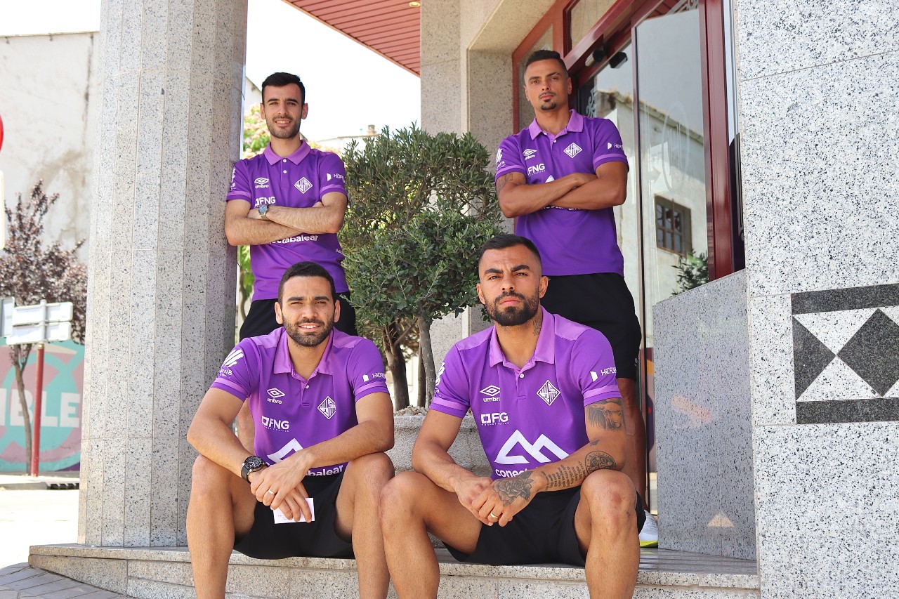 Eloy Rojas, Mancuso, Tomaz y Nunes posan juntos en Jaén