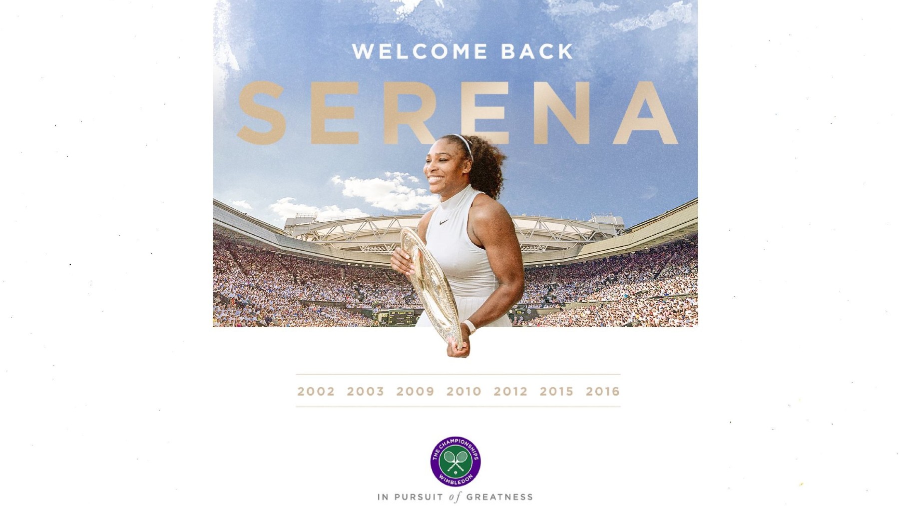 Serena Williams regresa a Wimbledon.