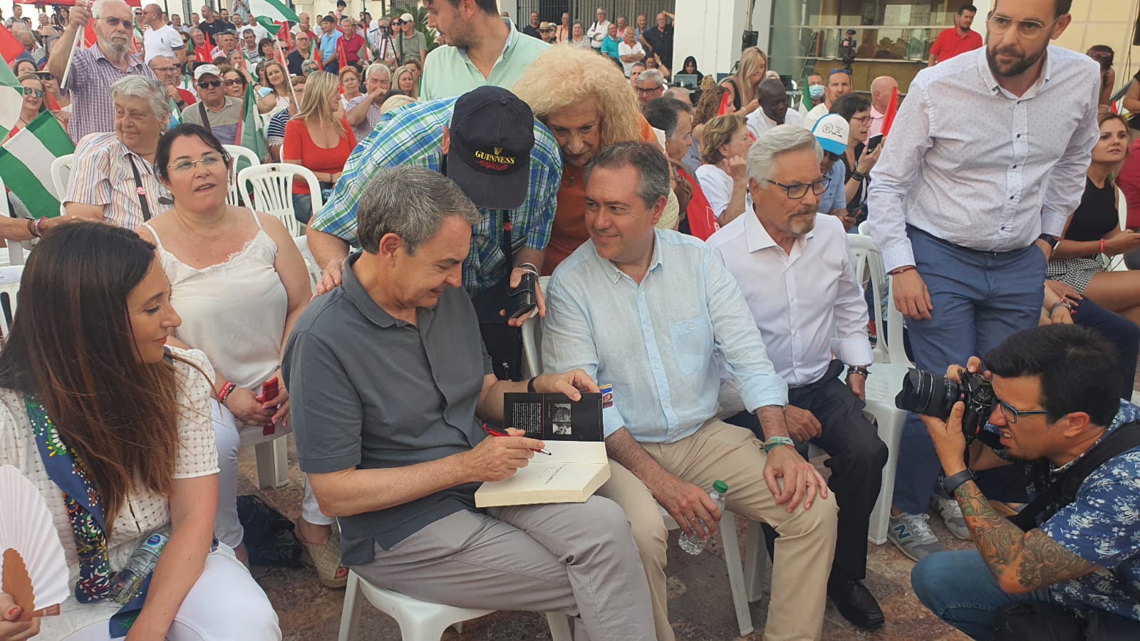 Espadas, junto a Zapatero, este miércoles en Vélez – Malaga