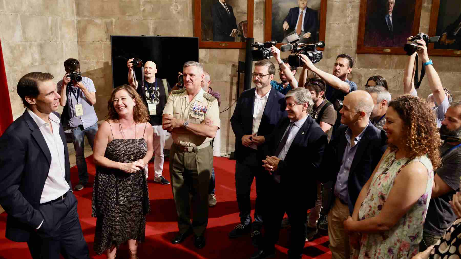 El tenista Rafa Nadal en el reconocimiento que le han hecho las instituciones de Baleares,