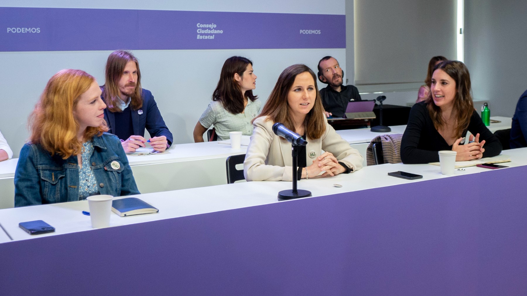 Los dirigentes de Podemos. (Foto: EP)