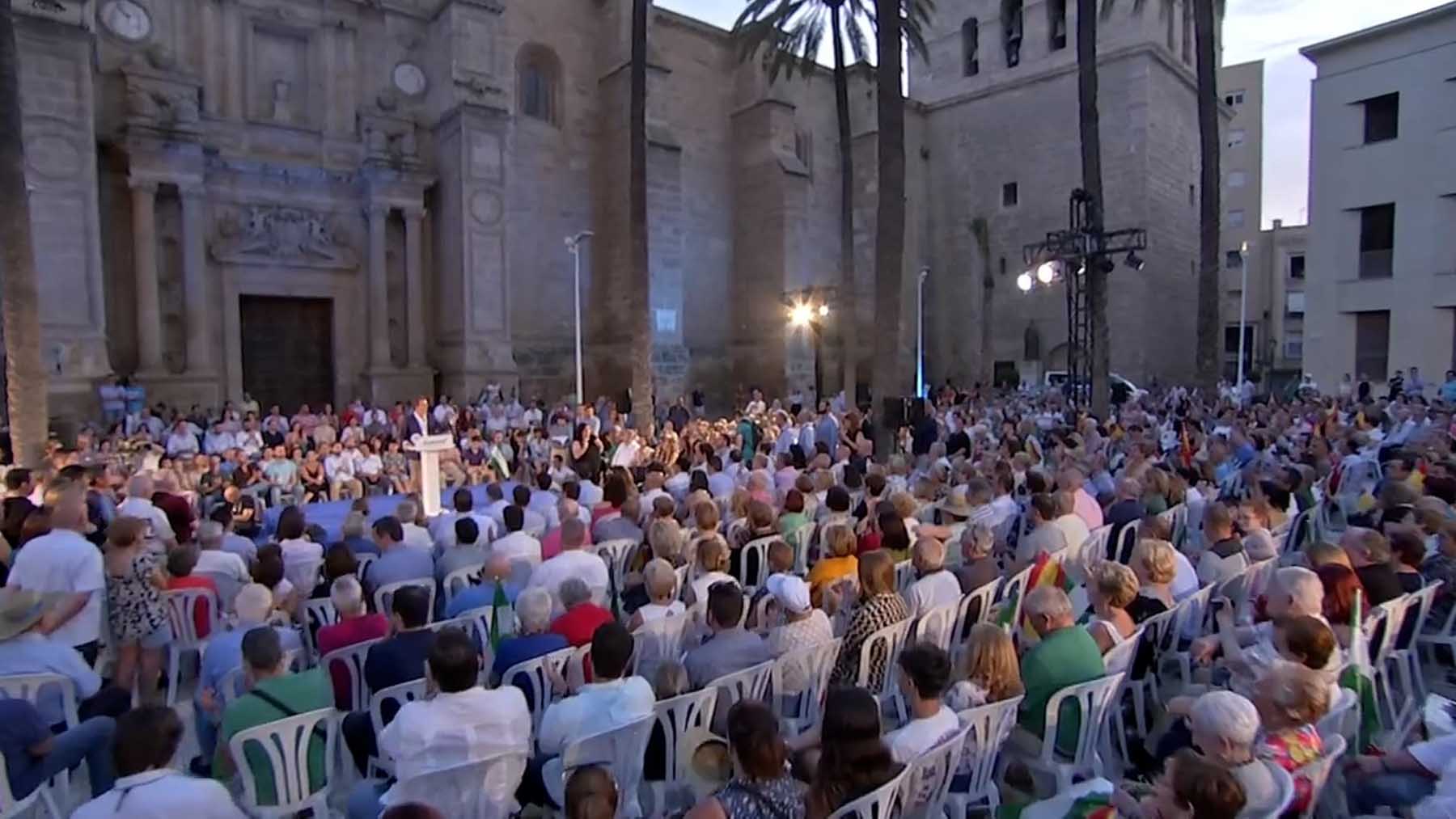 Alberto Núñez Feijóo (PP) en Almería.