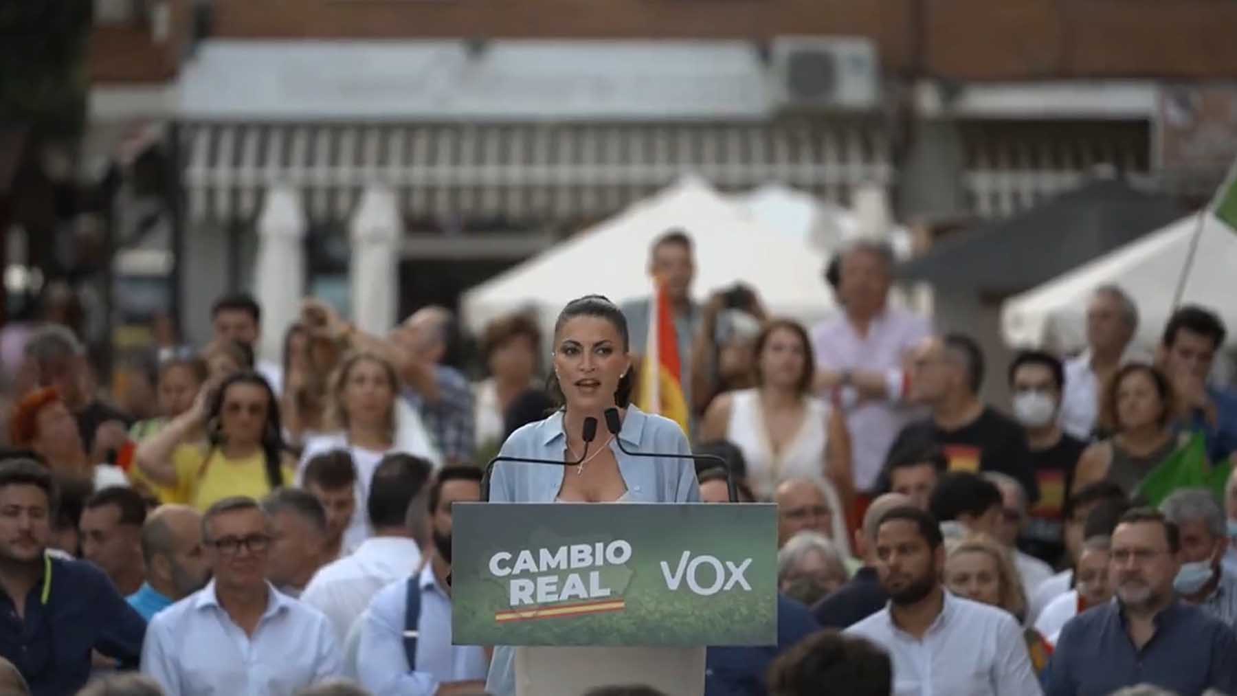 Macarena Olona, candidata de Vox a presidir la Junta de Andalucía.