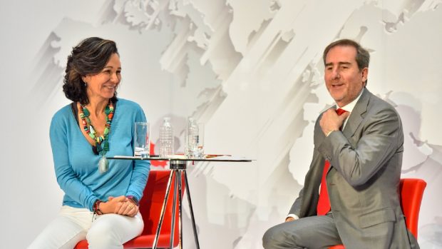 Ana Botín y su nuevo CEO, Héctor Grisi.