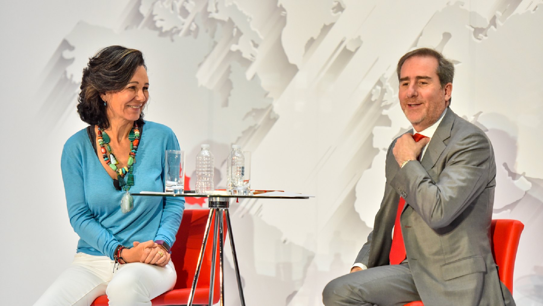 Ana Botín y Héctor Grisi, CEO del Banco Santander.