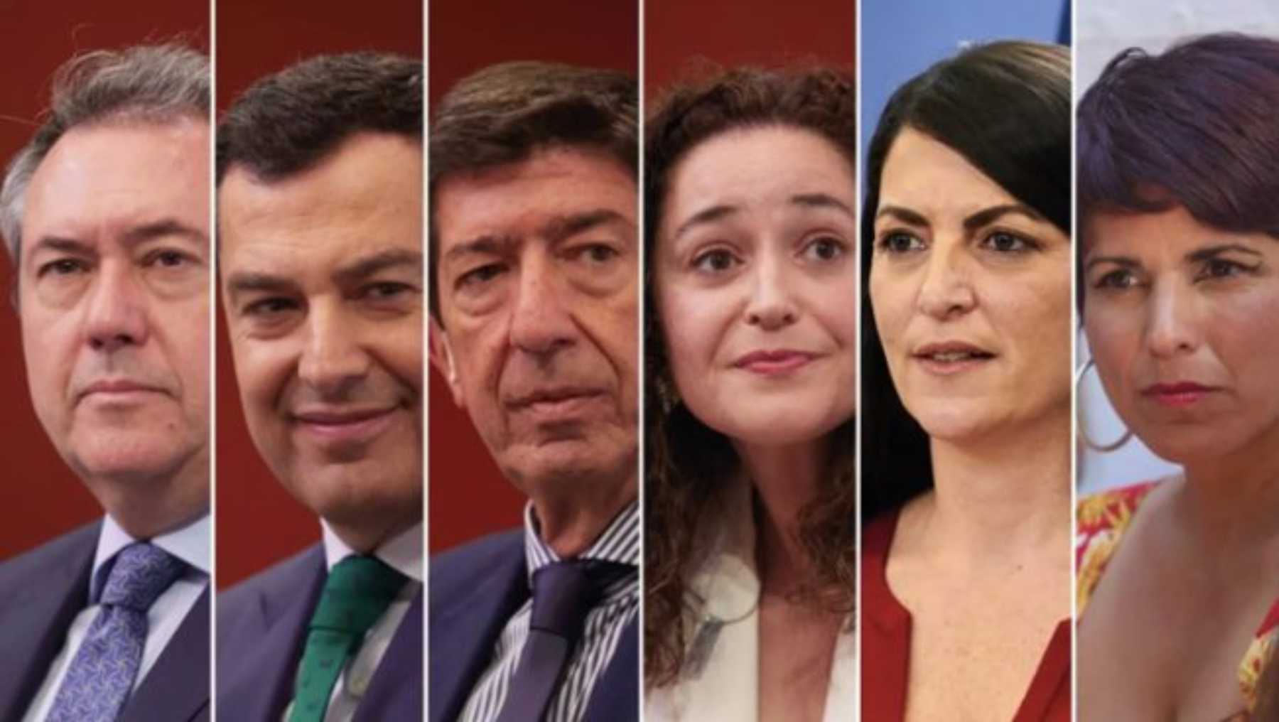 Candidatos del 19-J de las elecciones andaluzas.