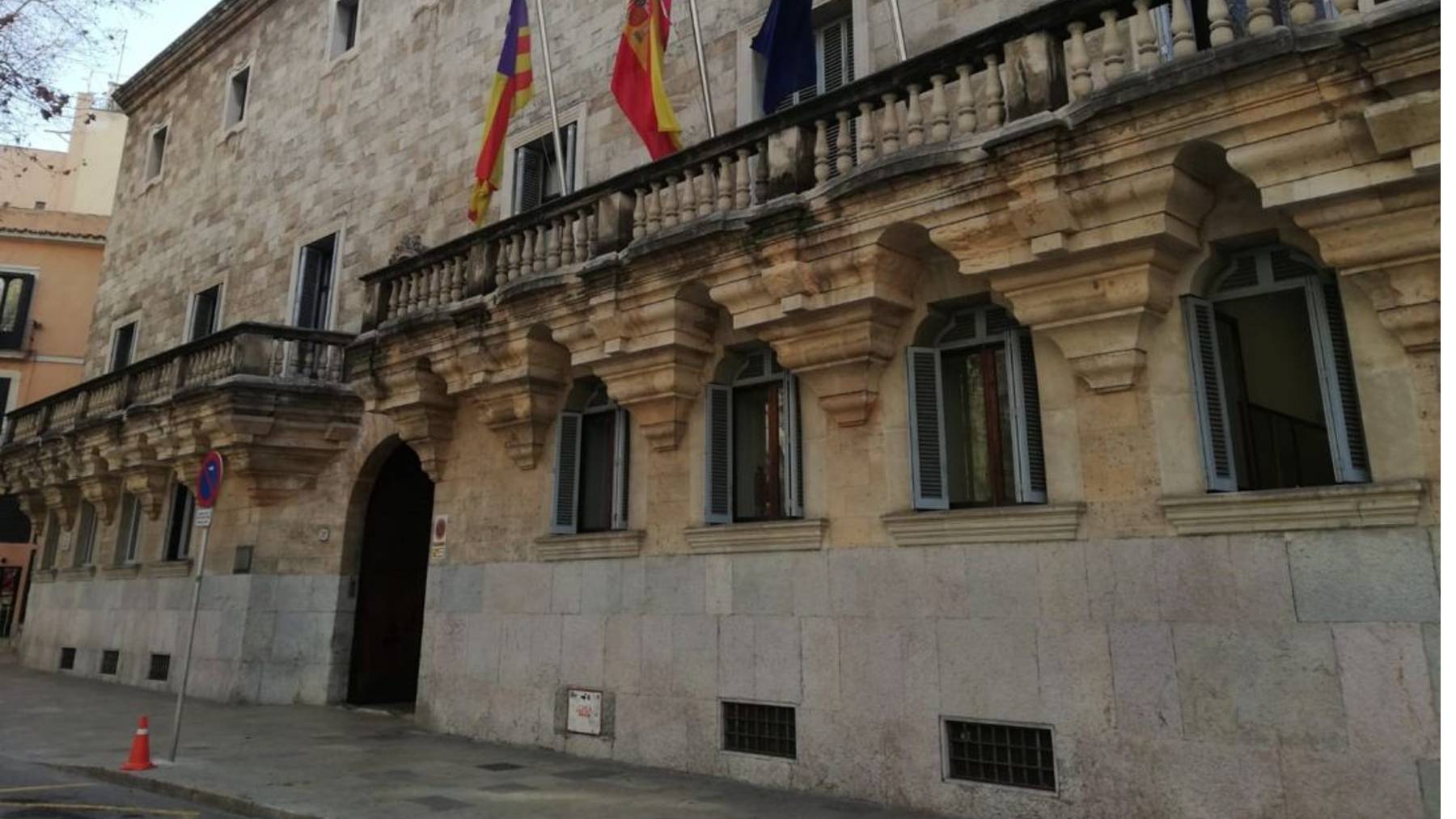 Sede de la Audiencia de Baleares, en Palma.
