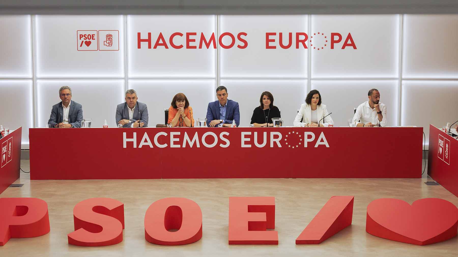 Sánchez preside la Ejecutiva del PSOE tras la debacle del 19J.