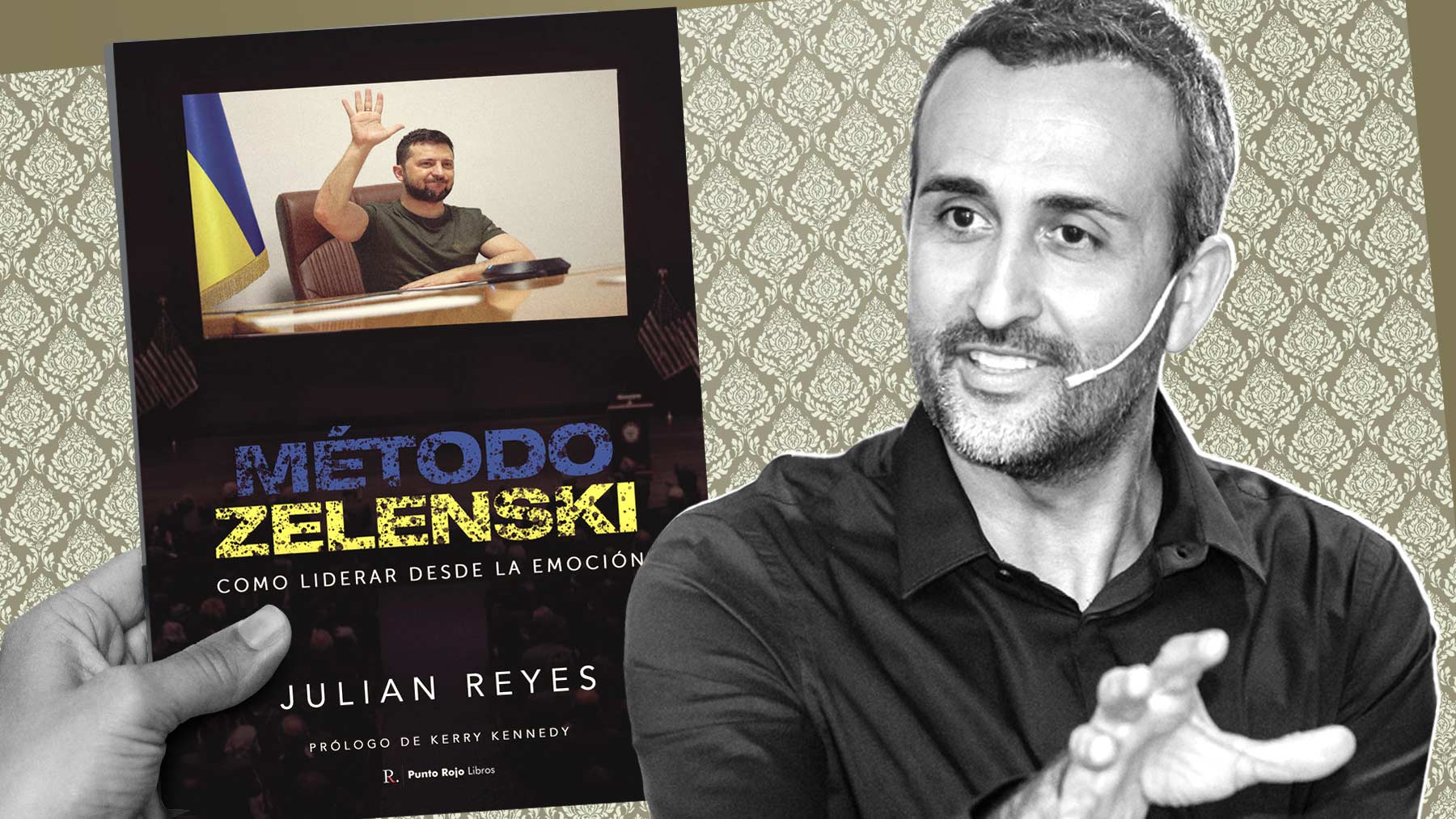 Julián Reyes y su nuevo libro.