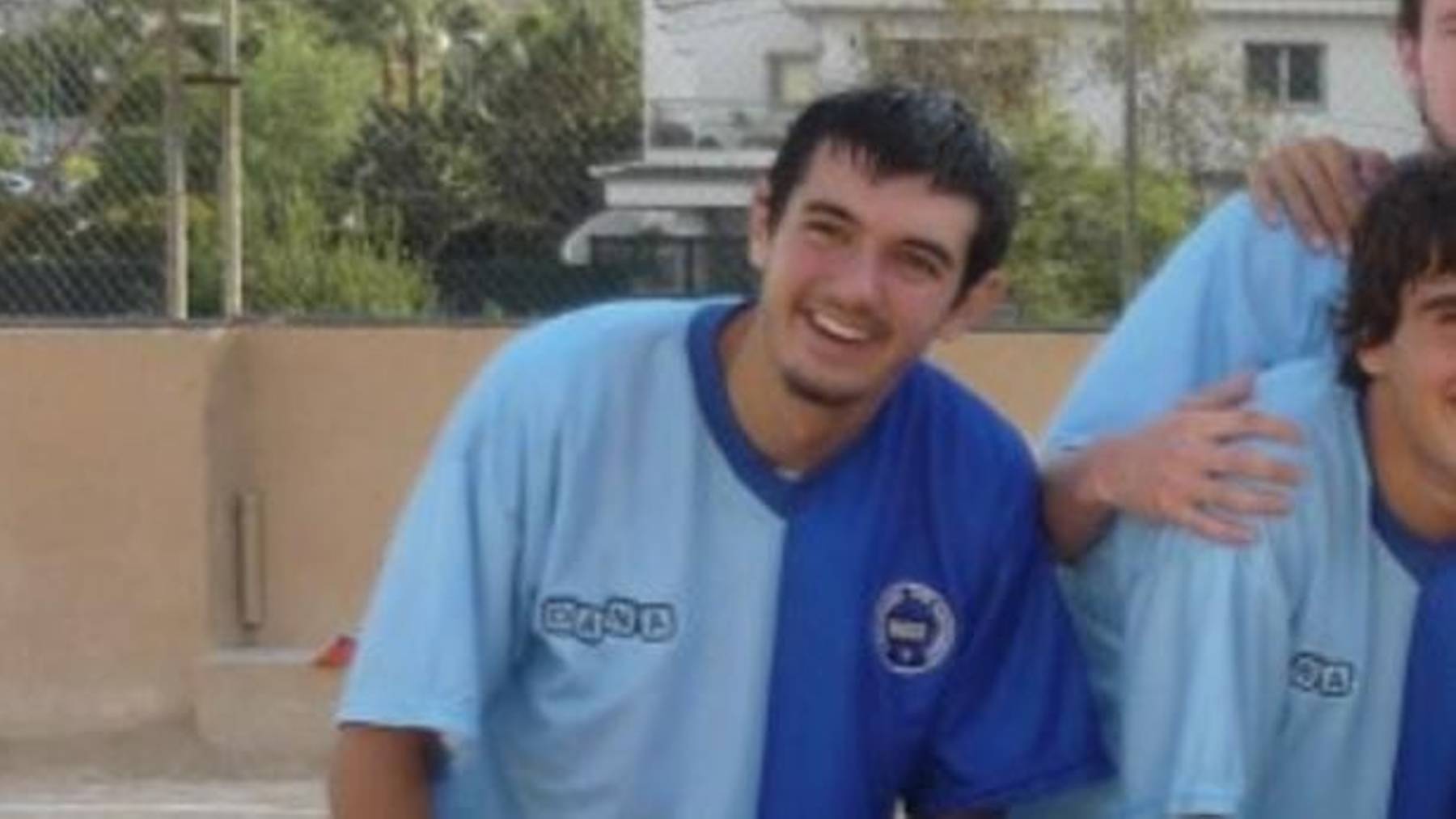 Ángel Adrover cuando era jugador del Club Deportivo San Cayetano.