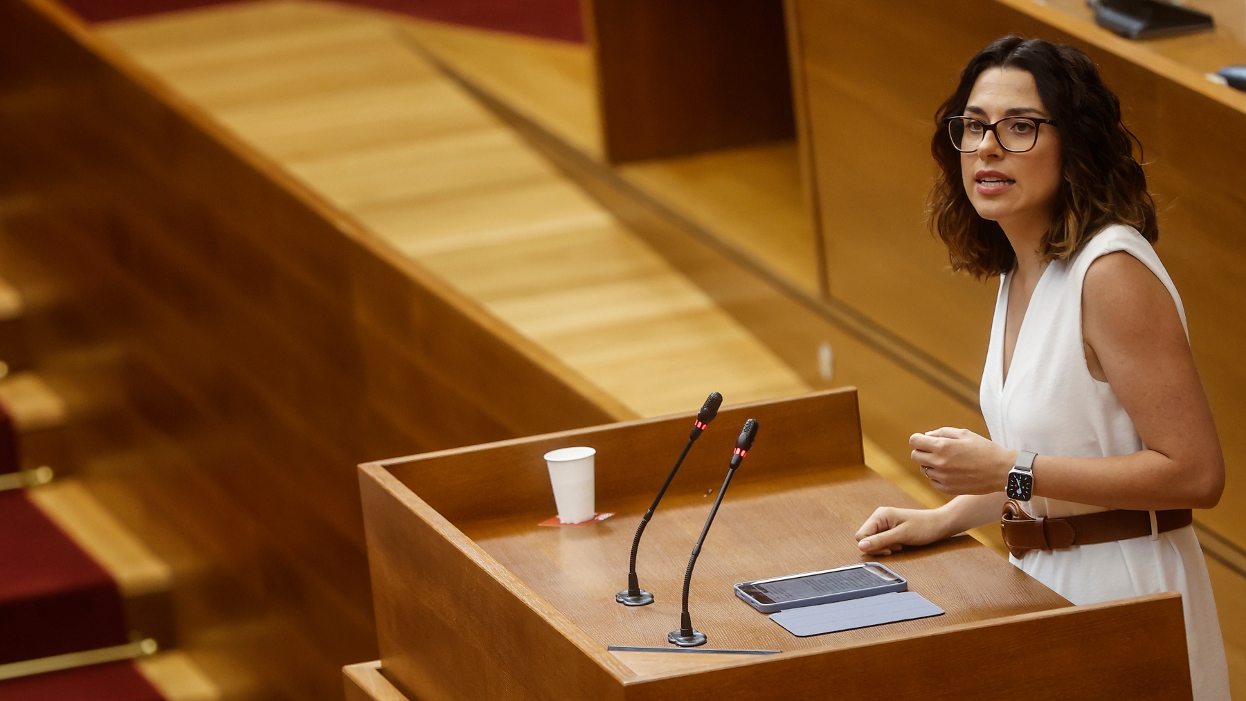 Aitana Mas, vicepresidenta primera del Gobierno valenciano en funciones en una imagen de archivo.