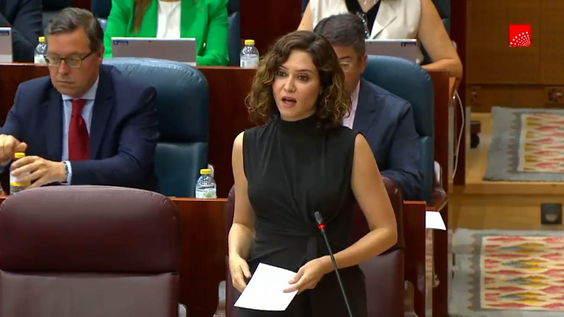 Isabel Díaz Ayuso en la Asamblea de Madrid