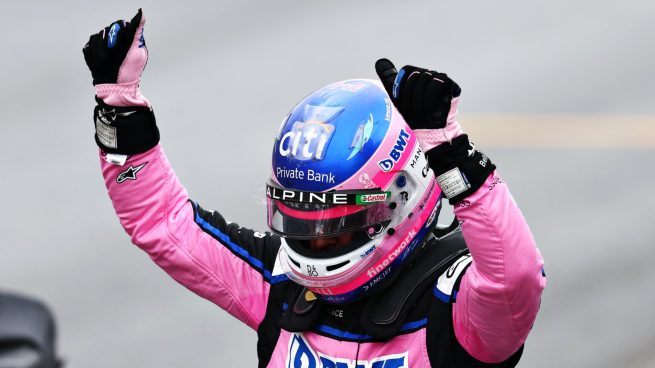 Fernando Alonso celebra su gran sesión de clasificación en Canadá