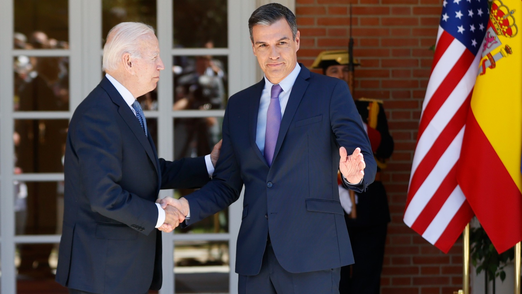 Sánchez y Biden en La Moncloa. (Foto: Efe)