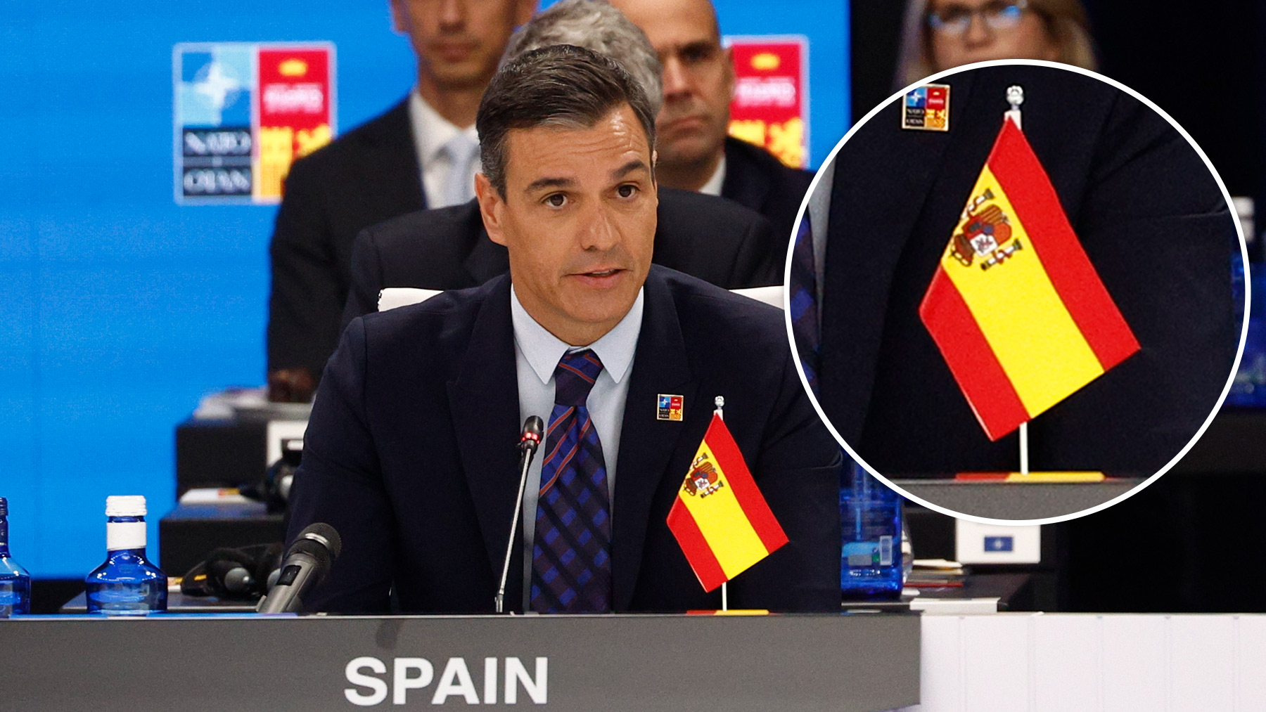 La bandera de España al revés