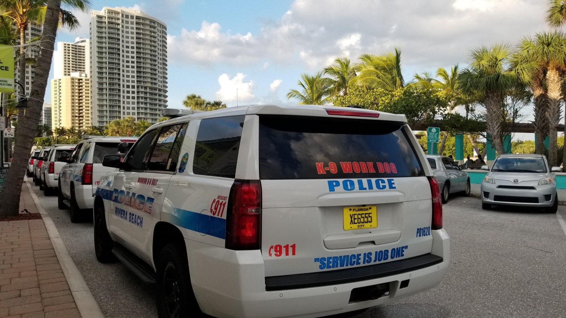 Imagen de archivo coches de la Policía de Riviera Beach, Florida (EP)