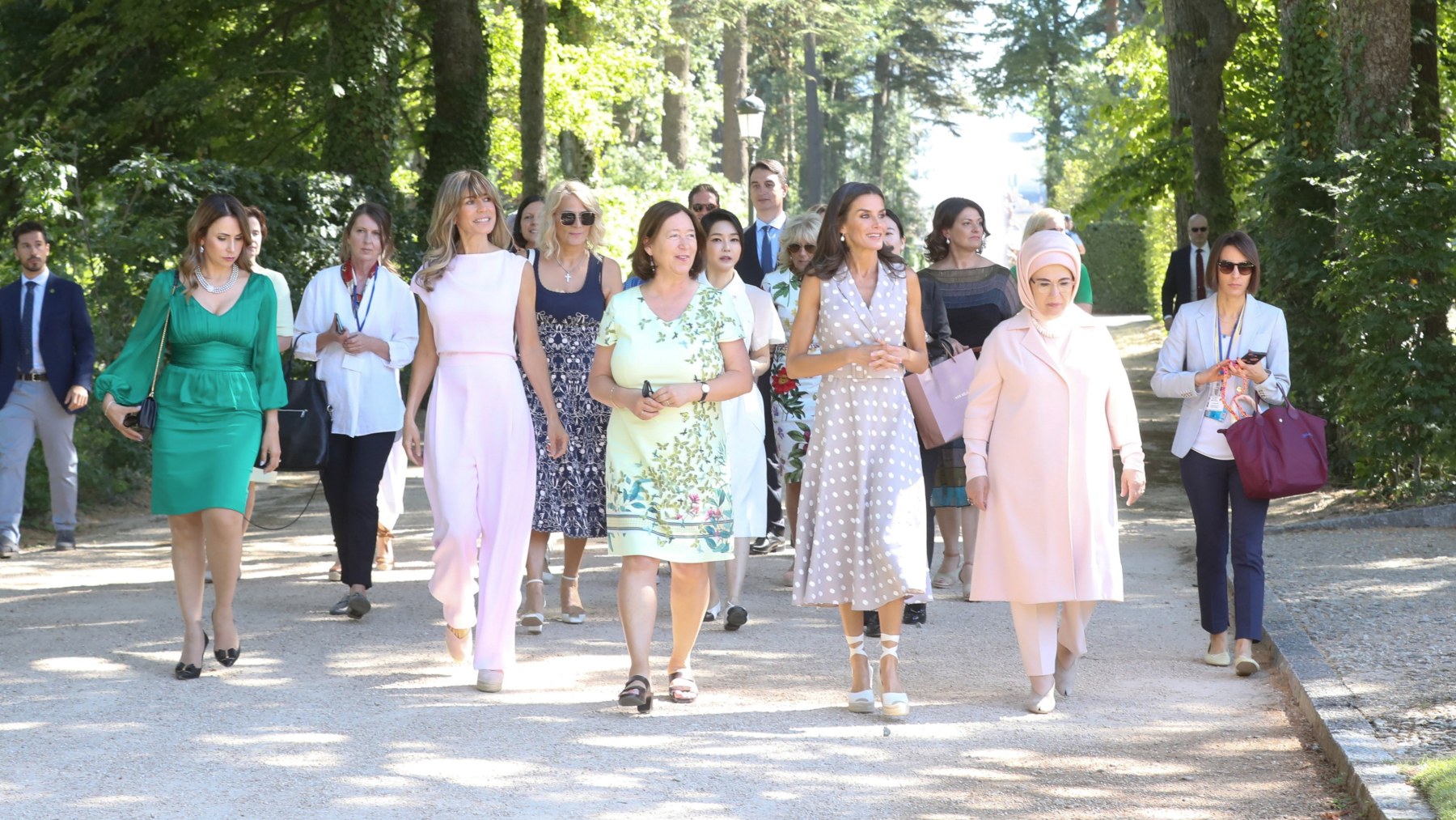 Letizia las ‘primeras damas’ en la Granja (Casa del Rey))