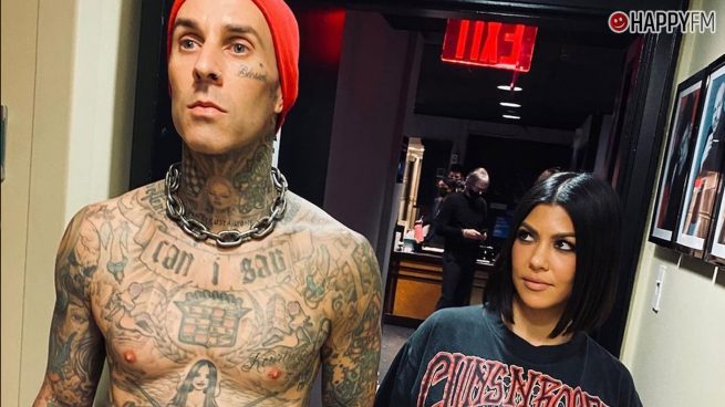 Travis Barker y Kourtney Kardashian.