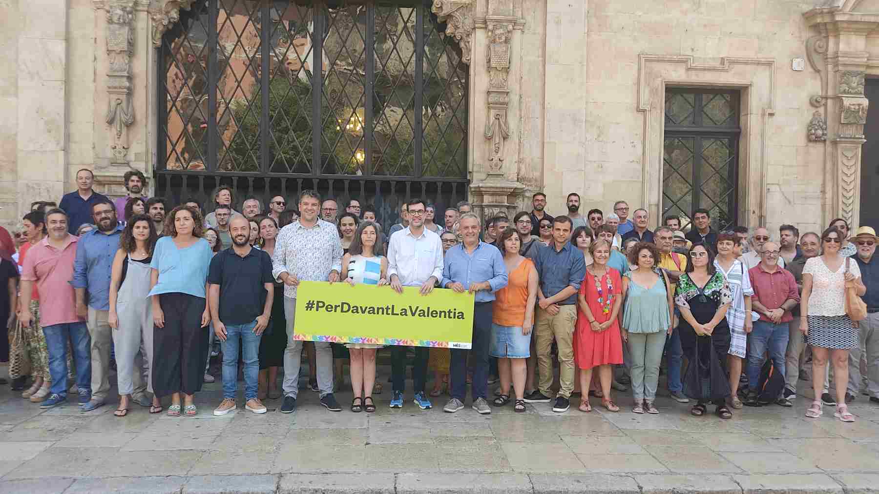Acto de apoyo de Més per Mallorca a la concejala de esta formación en el Ayuntamiento de Palma, Neus Truyol.
