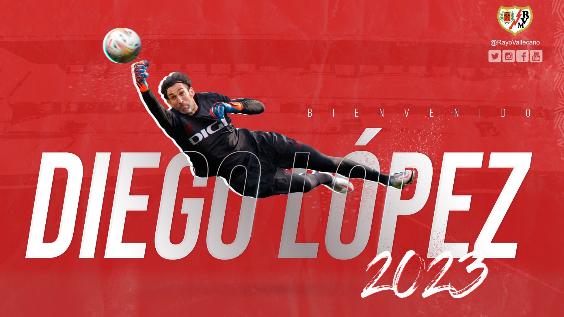 Diego López jugará la próxima temporada en el Rayo Vallecano. (Rayo Vallecano)