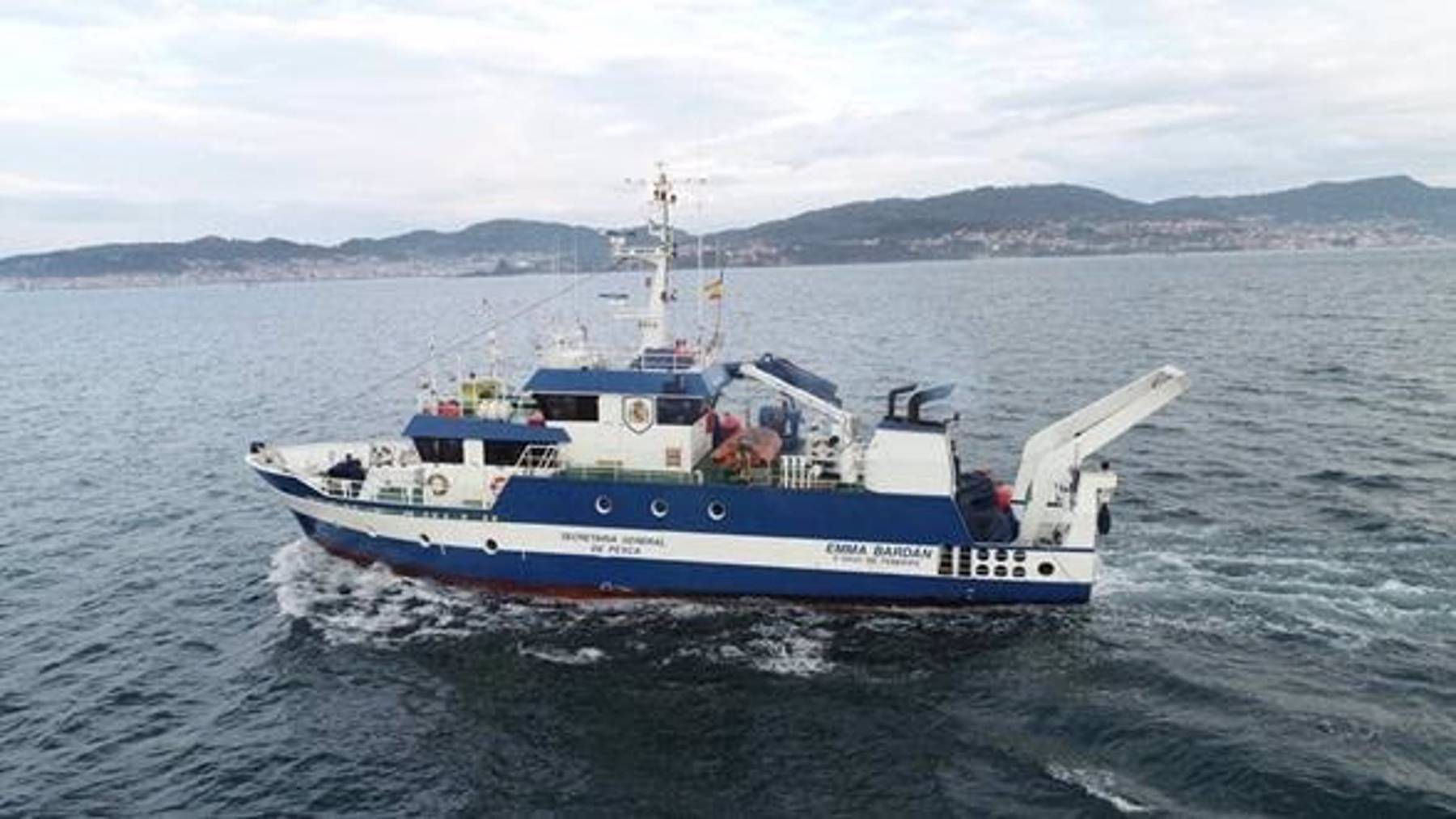 El buque Emma Bardán de investigación oceanográfica.