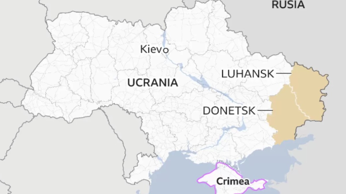 La región de Lugansk en manos de Rusia.