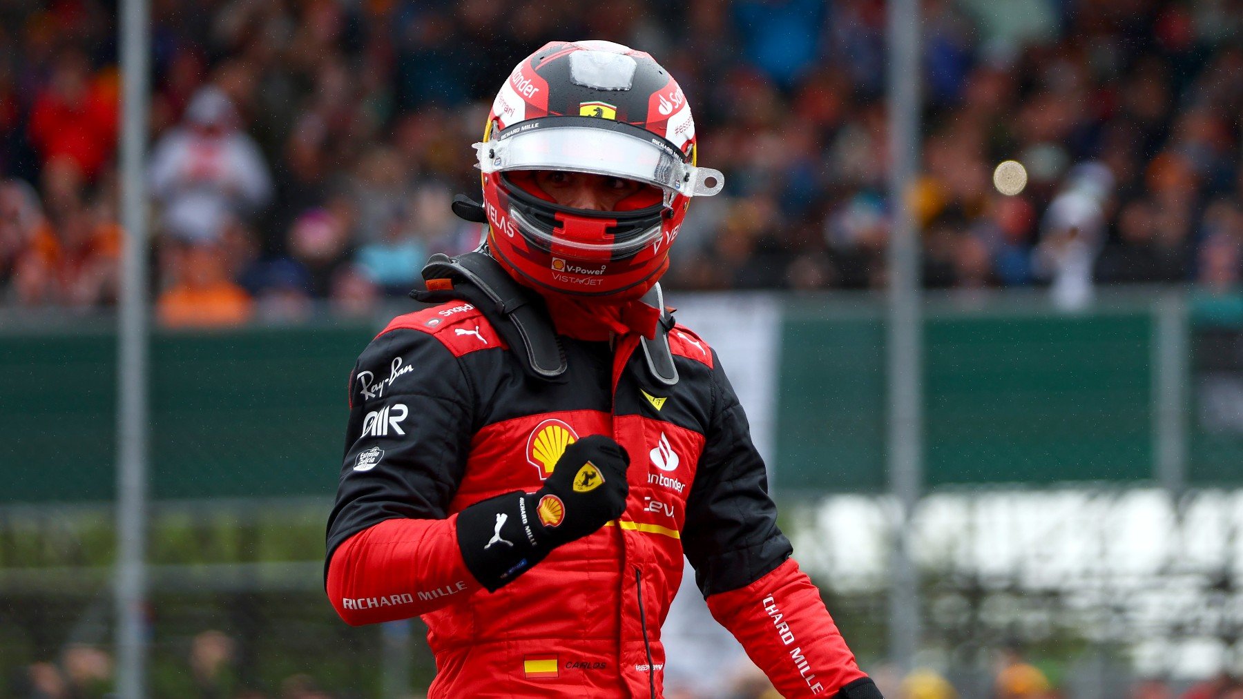 Calos Sainz, en el GP de Gran BRetaña. (Getty)