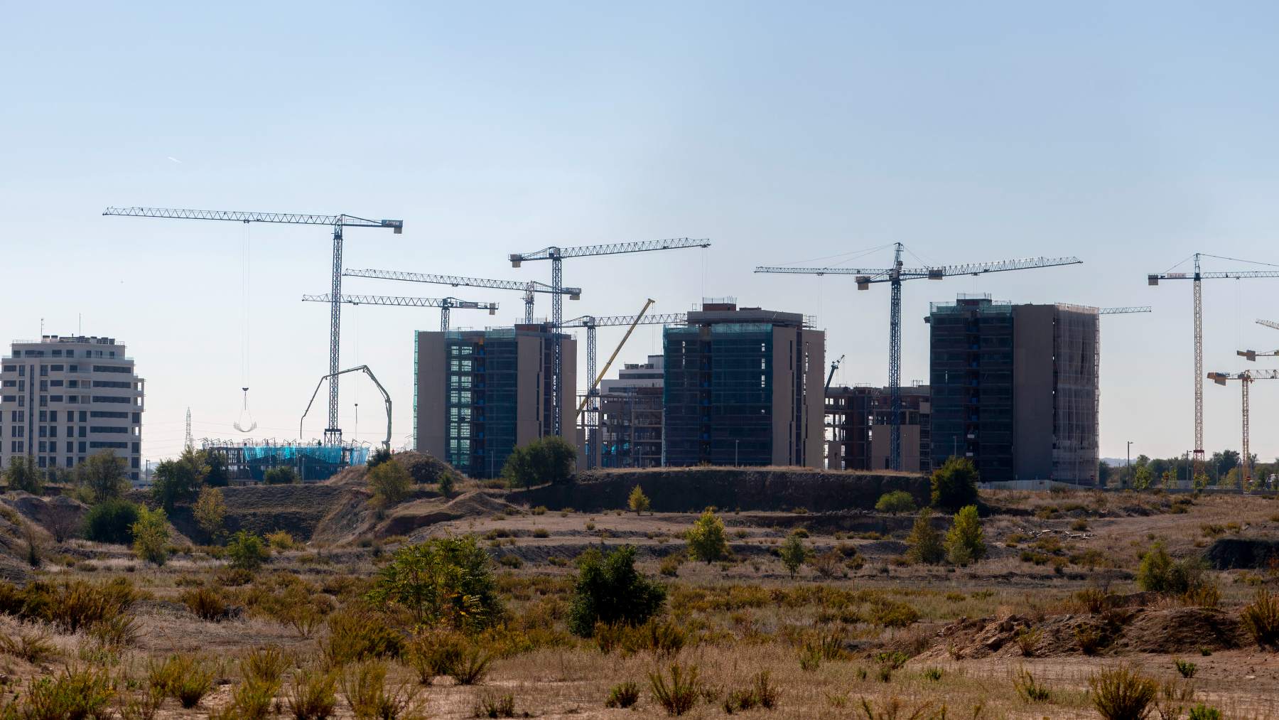 Conjunto de edificios residenciales en Madrid.