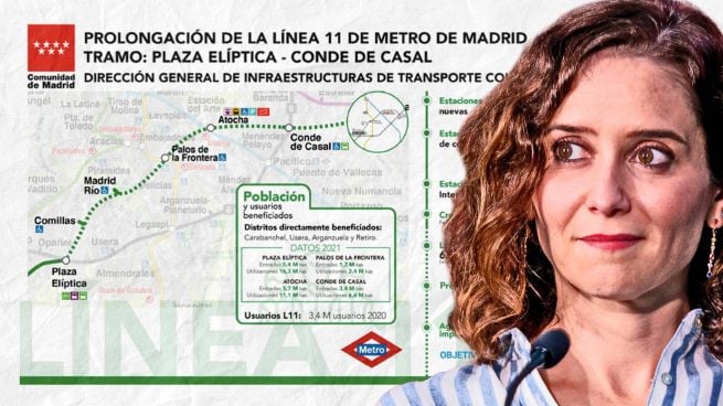 Ayuso impulsa la ampliación del Metro: 500 millones para unir Plaza Elíptica con Conde de Casal