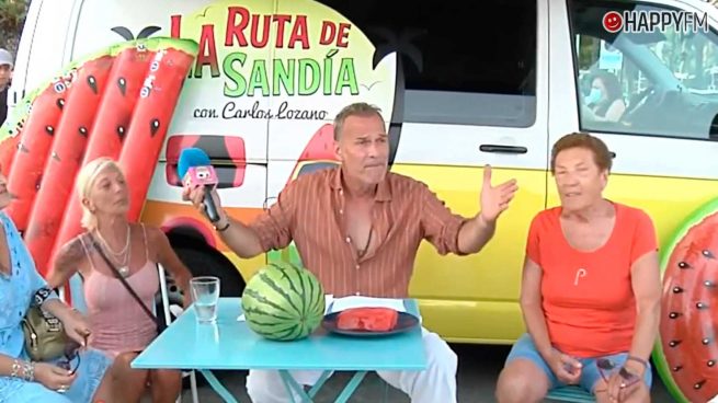 Carlos Lozano, desatado en en el estreno de Sálvame Sandía