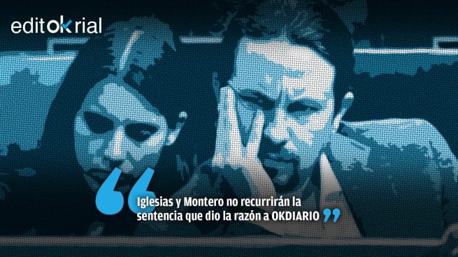 Suprema demostración de cobardía moral de la pareja Pablo Iglesias e Irene Montero