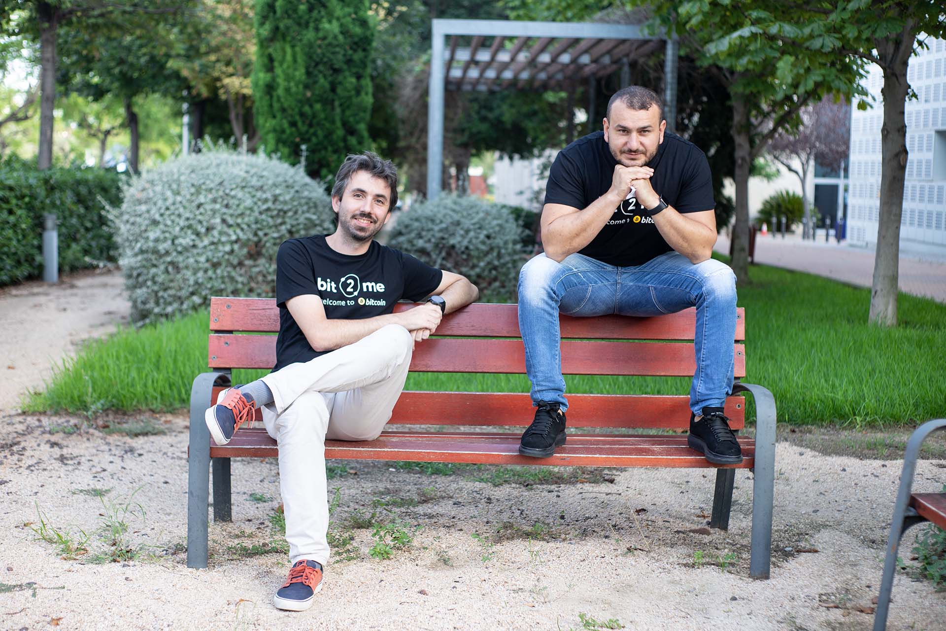 Leif Ferreira, cofundador y CEO de Bit2Me, y Andrei Manuel, cofundador y COO.