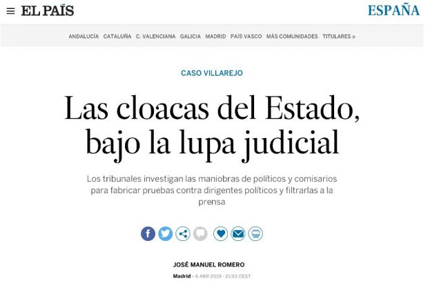Artículo de José Manuel Romero en El País (I).