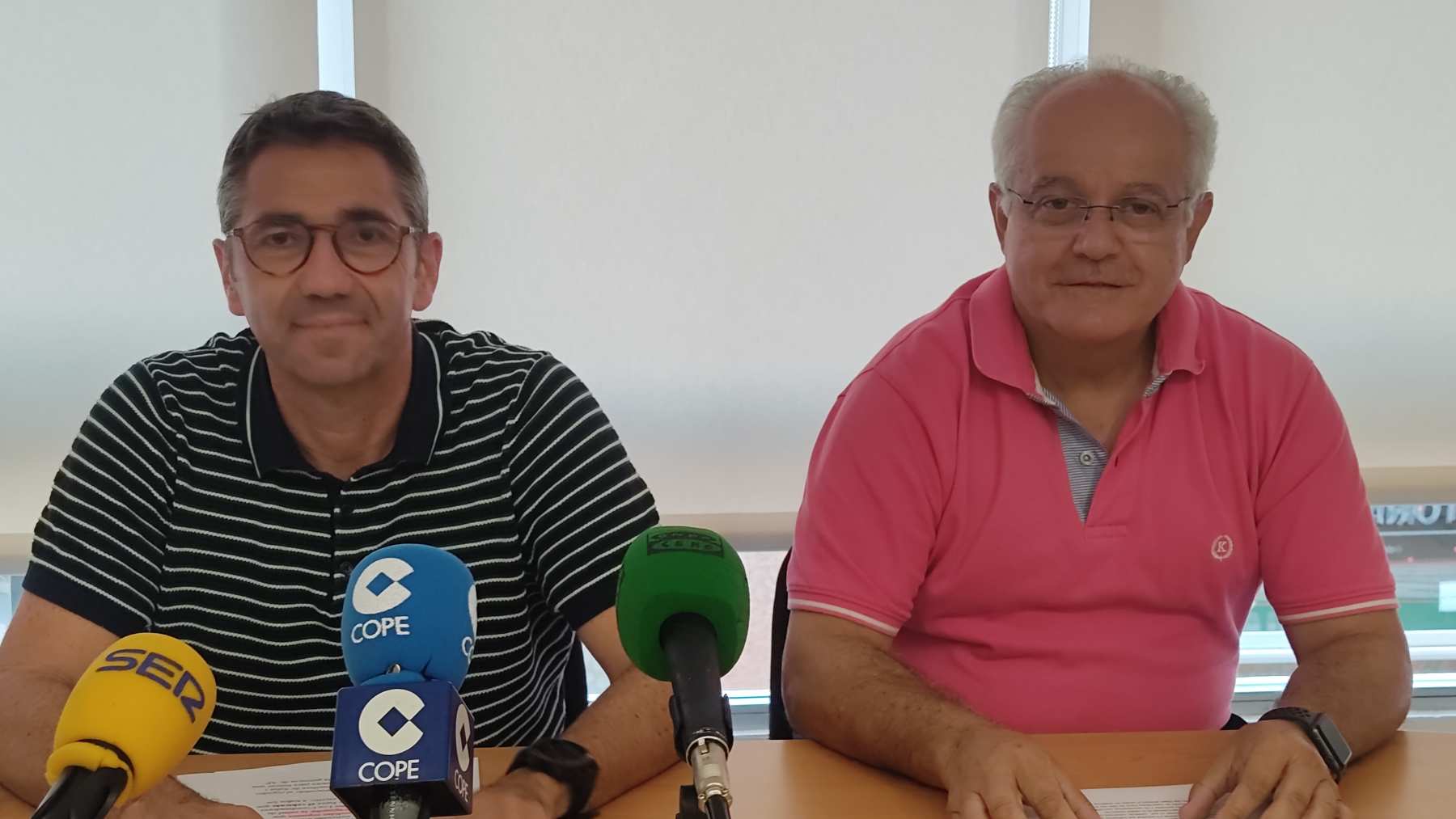 Gorka Iriarte y Alfonso Ramón del Sindicato Médico de Baleares.