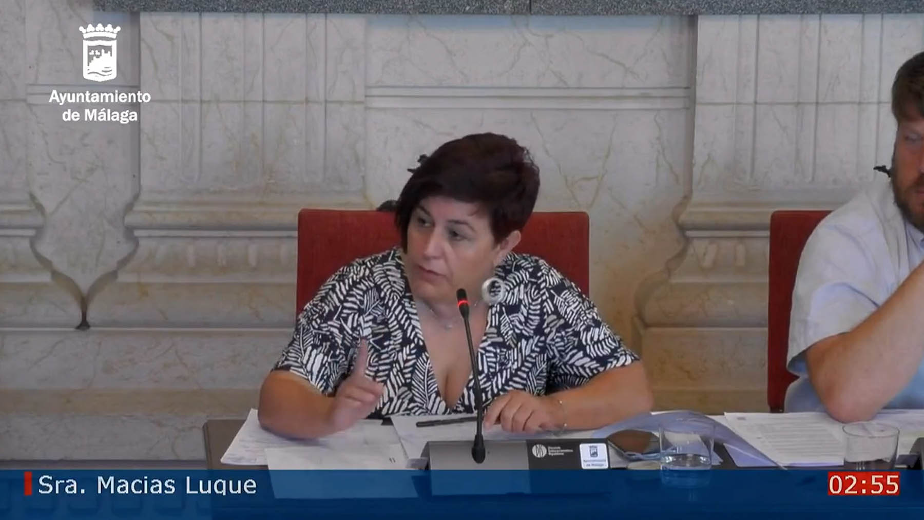 Paqui Macías, portavoz de Podemos en Málaga.