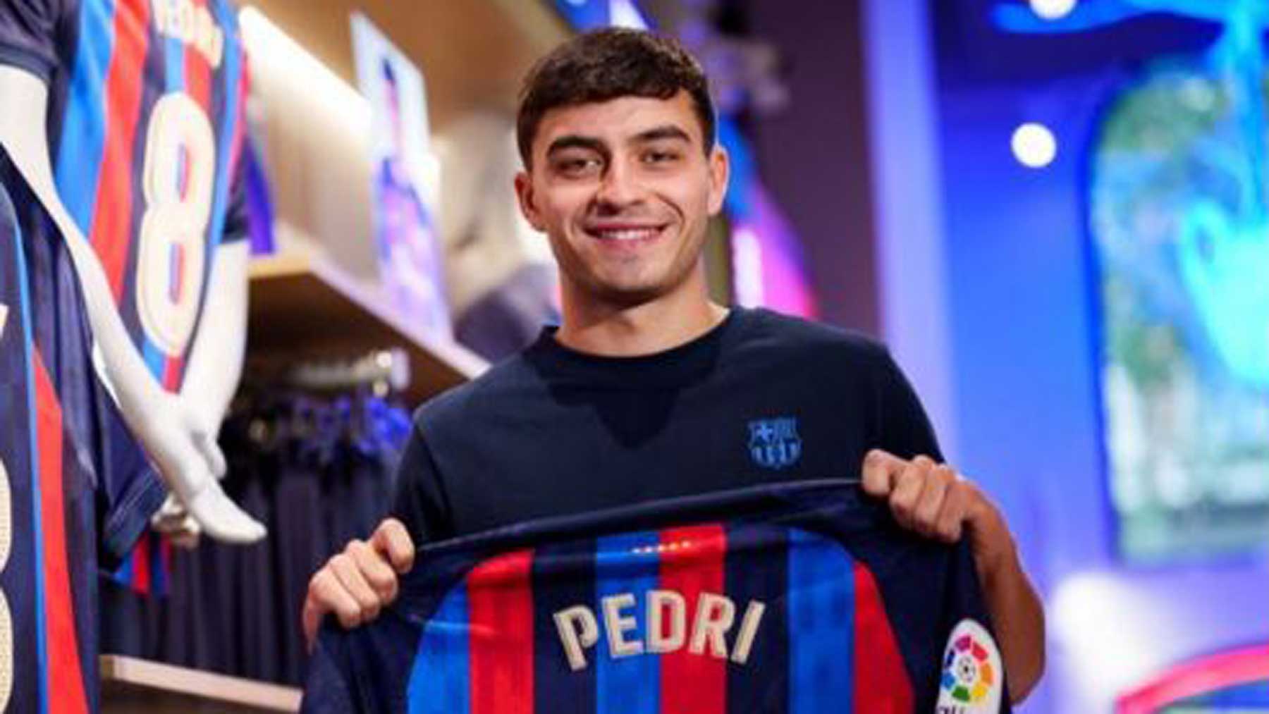 Pedri, con su nuevo dorsal (FC Barcelona)