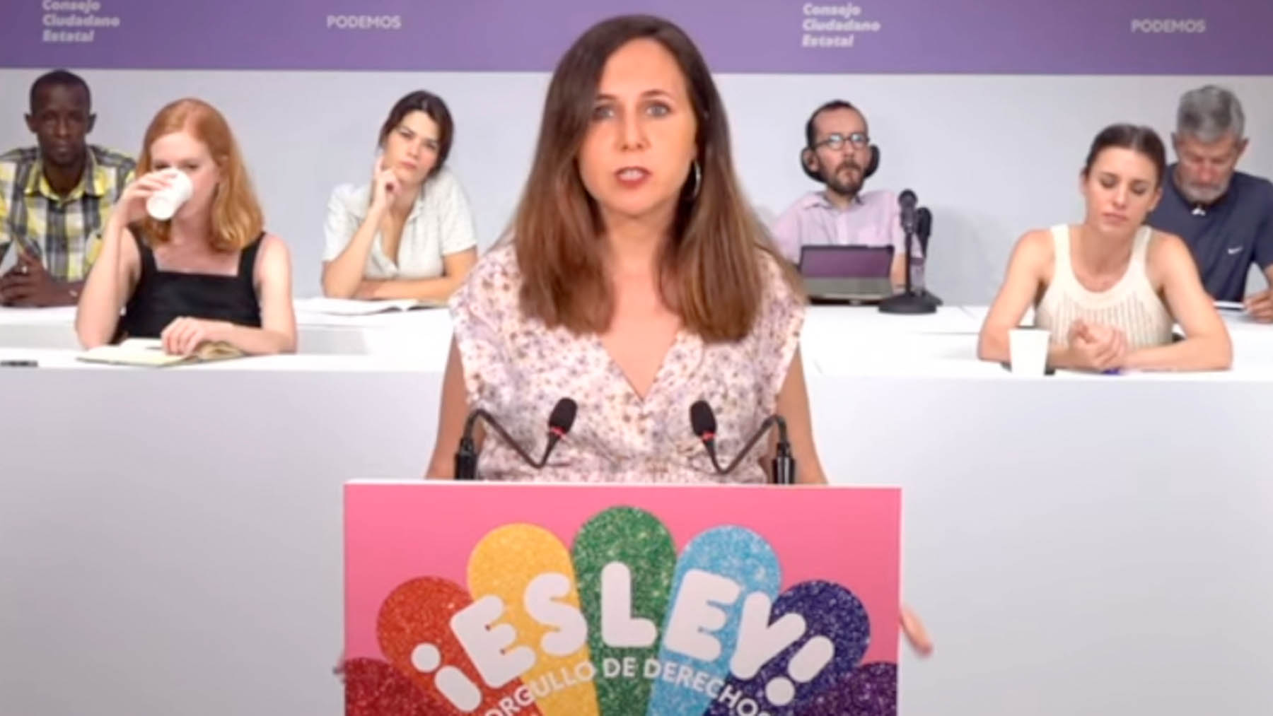 Belarra este sábado en el Consejo Ciudadano de Podemos.