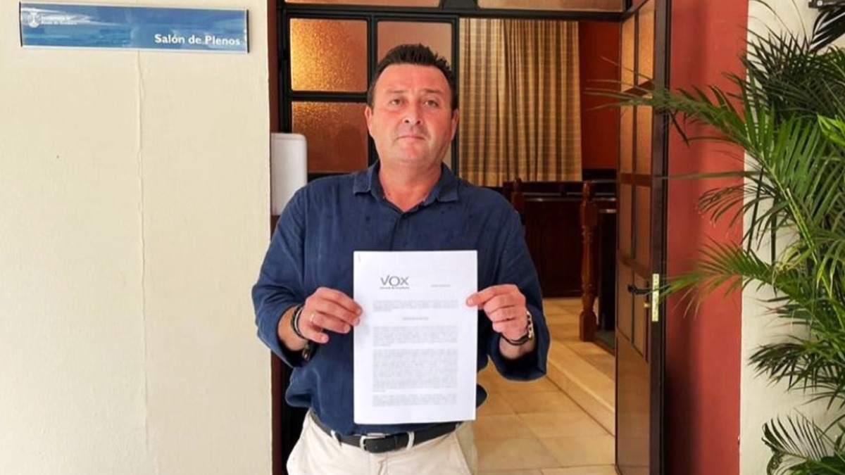 El portavoz de Vox en Alcalá de Guadaíra, Juan Carlos Sánchez