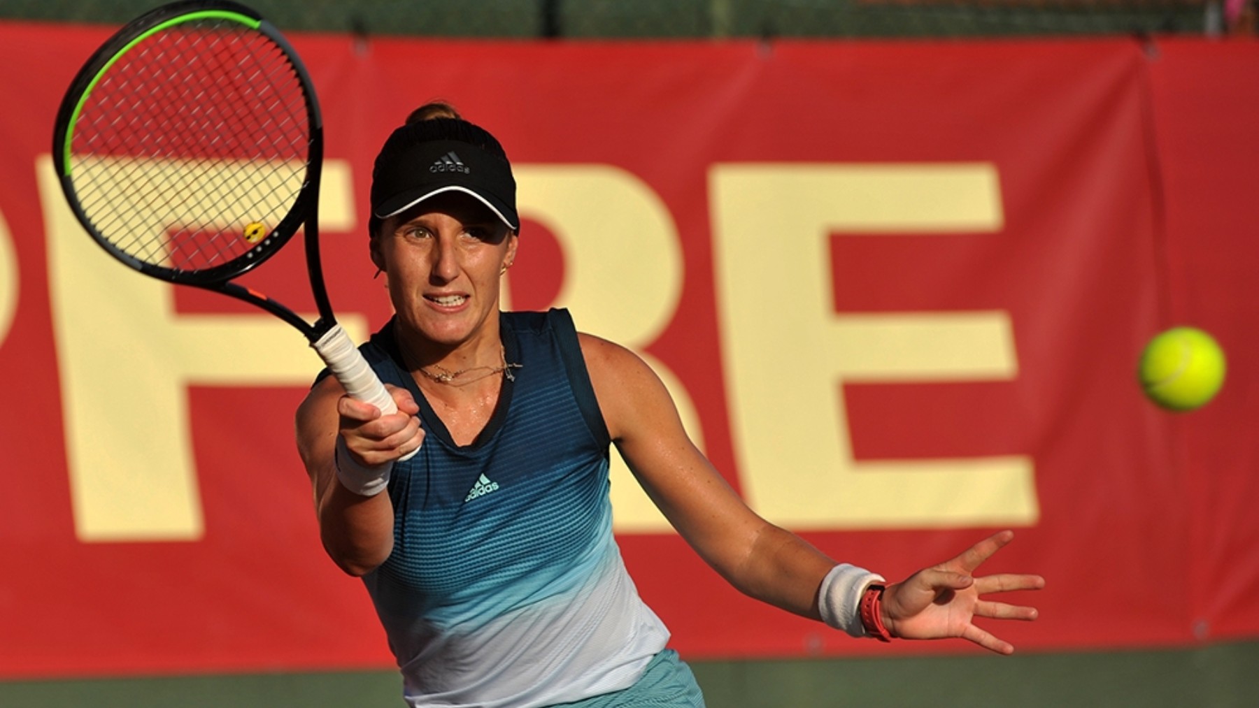 Marina Bassols, durante un partido. (Foto: RFET)