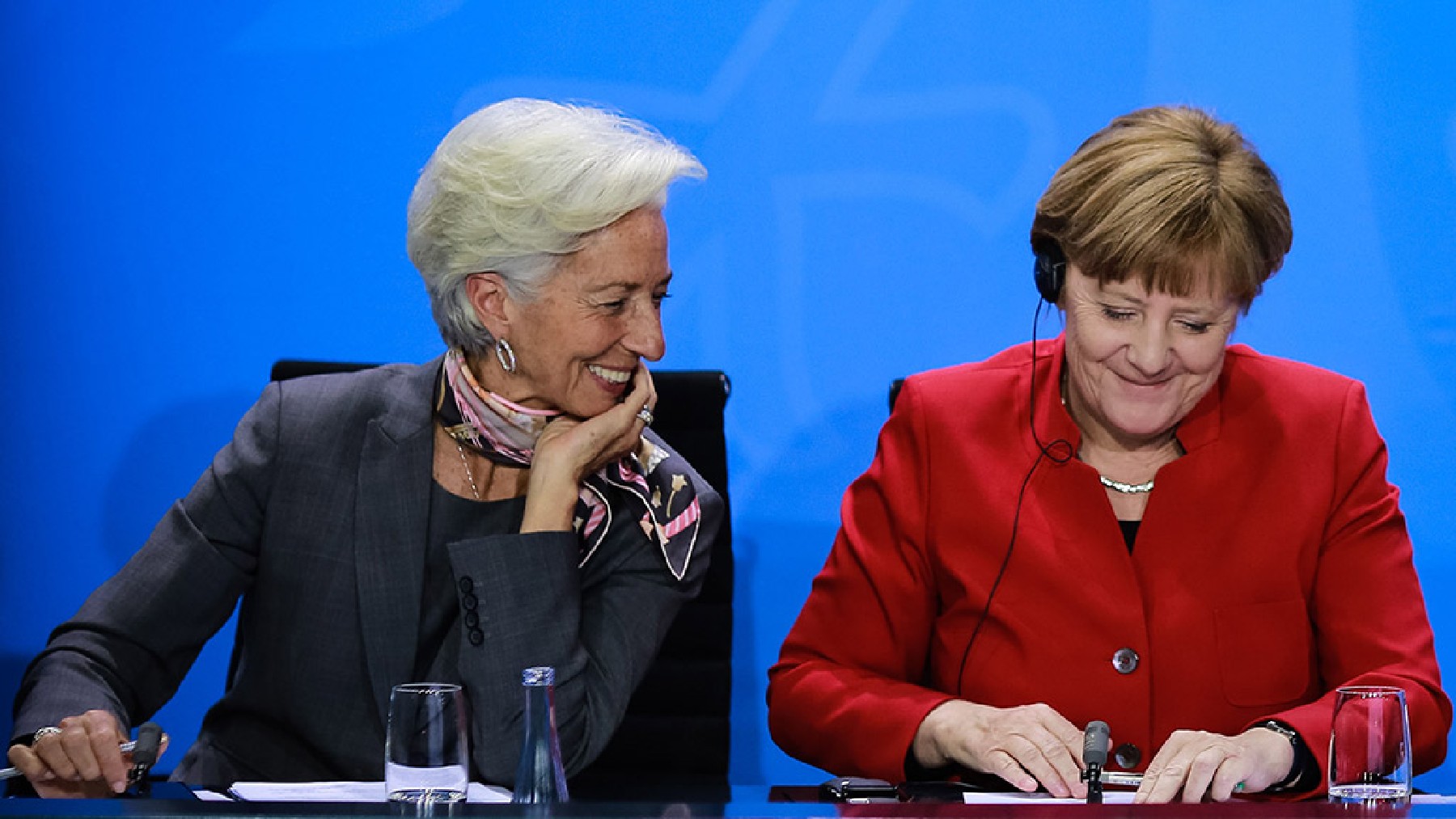 Christine Lagarde y Angela Merkel