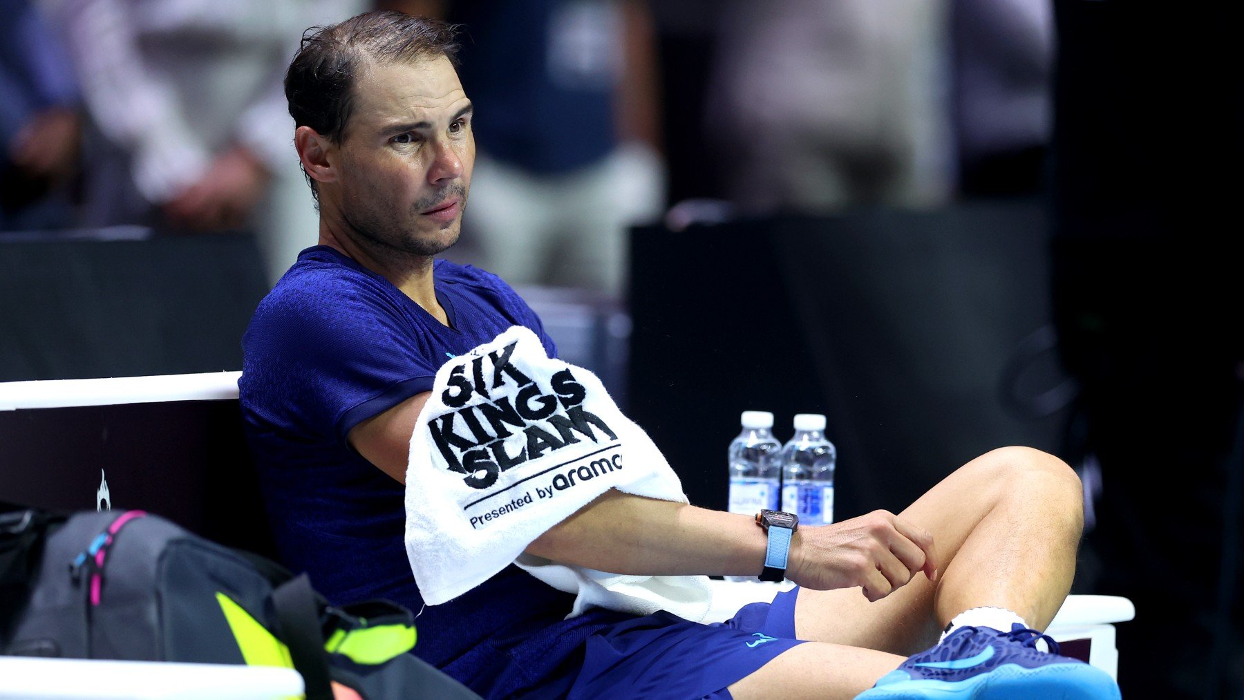 Rafa Nadal, en un partido. (Getty)