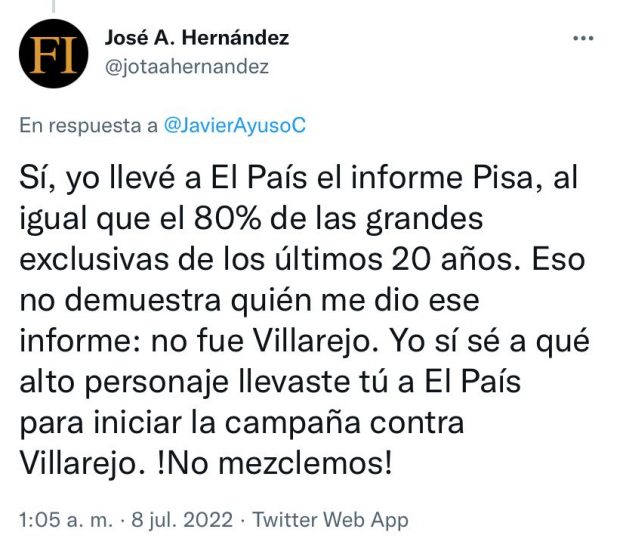 Un ex compañero del agente Ayuso lo acusa de llevar a Sanz Roldán a ‘El País’ para acabar con Villarejo