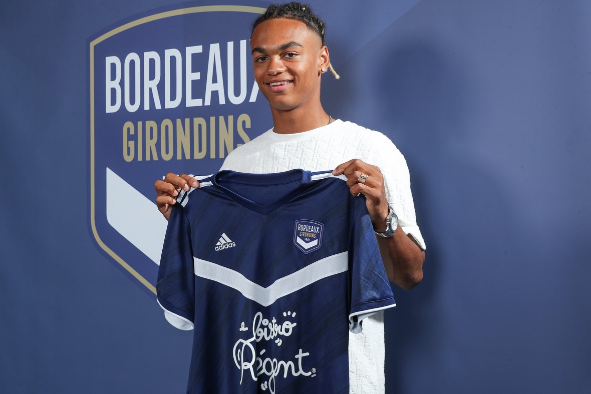 Sekou Mara, con la camiseta del Girondins